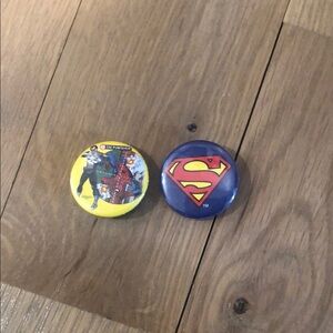 Superhero Button Set - Yellow and Blue